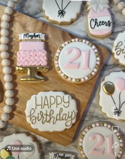 21 Birthday Cookies Girl, 21st Birthday Cookies For Girl, 21st Birthday Sugar Cookies, 21 Birthday Cookies, 21st Birthday Cookies, Birthday Sugar Cookies, Iced Sugar Cookies, 21 Birthday, Birthday Party 21