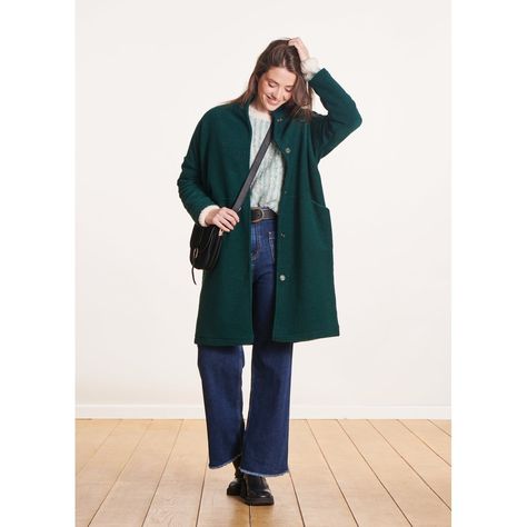 - Manteau 3/4 En Maille Bouillie- Petit Col Fermé Par Des Boutons Pression- Larges Poches Dans Découpes- Doublé- Contient De La Laine Composition : 65% Polyester Recycle 35% Laine Vierge Doublure : 100% Polyester- Taille : 36;38;40;42;44 Composition