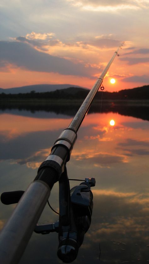 Fishing Rod, The Sun, Iphone Wallpaper, Fishing, Sun, Iphone, Water