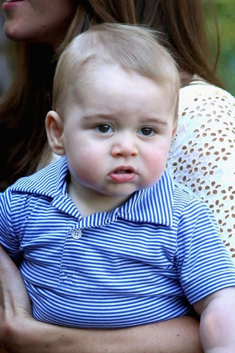 Prince George's Chubby Cheeks - Royal Baby Pictures