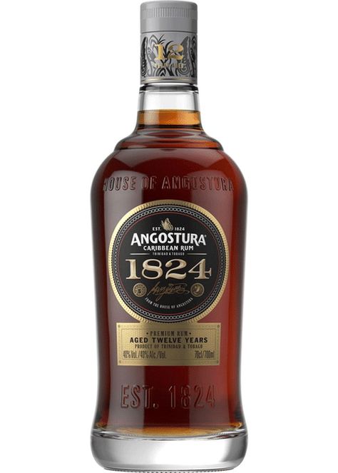 Trinidad and Tobago-  2015 Double Gold Medalist at SFWSC. Angostura 1824 is an exquisite blend of gold rums aged for a minimum of 12 years. This rum celebrates the birth of the House of Angostura in 1824. Well-rounded flavor of spices, burnt sugar, and oak with notes of dried raisins an Strawberry Daiquiri Cocktail, Dried Raisins, Daiquiri Cocktail, Gold Rum, Aged Rum, Burnt Sugar, Caribbean Rum, Mango Syrup, Strawberry Daiquiri