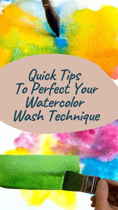 Who doesn't love an excellent watercolor wash? It's one of the most popular painting techniques that artists use to create beautiful masterpieces. If you're having some trouble perfecting your technique, then this blog post is for you! In this tutorial, we'll give you the four basic watercolor washes plus one secret that artists rarely divulge. Watercolor Wash Painting, Watercolor Wash Technique, Let’s Make Art Watercolor, Ink Wash Painting Tutorial, Watercolor Splash Tutorial, Acrylic Wash Technique, Wet On Dry Watercolor Technique, Watercolor Dry Brush Technique, Watercolor Learning