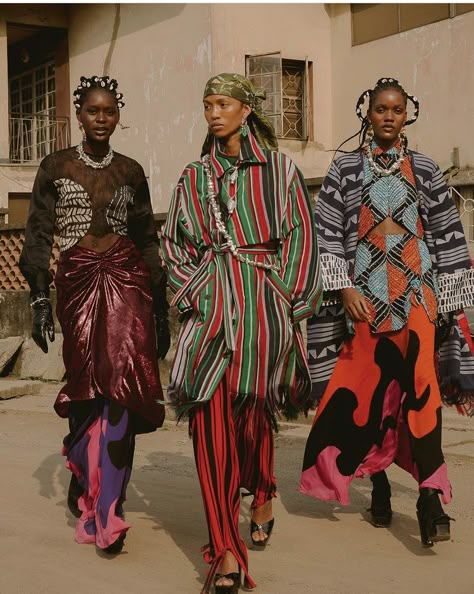 Afro Centric Fashion, Afro Street Style, African Street Fashion, African Streetwear, Afrofuturism Fashion, African Street Style, Lisa Folawiyo, Lagos Fashion Week, Afrocentric Fashion