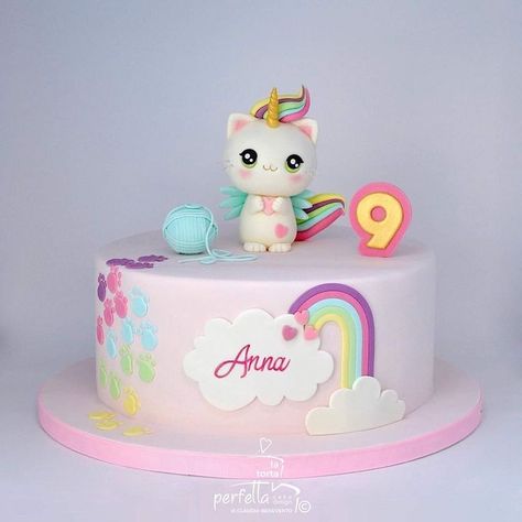 Caticorn Birthday Party Cake, Kitty Corn Birthday Cake, Rainbow Cat Birthday Cake, Rainbow Cat Cakes Birthday, Rainbow Kitty Birthday Party, Rainbow Kitty Cake, Kittycorn Birthday Cake, Kitty Corn Cake, Caticorn Birthday Cake