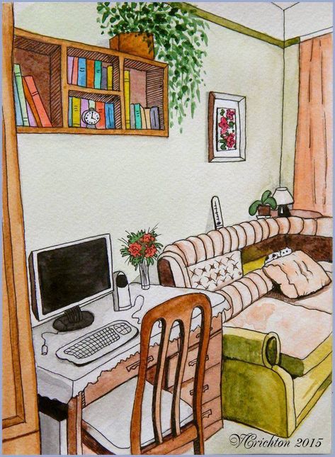 Perspective Drawing Lessons, Watercolor Architecture, Interior Design Sketches, Graphic Novel Art, Architecture Drawing Art, Interior Illustration, Watercolor Art Lessons, Arte Sketchbook, Painting Art Projects