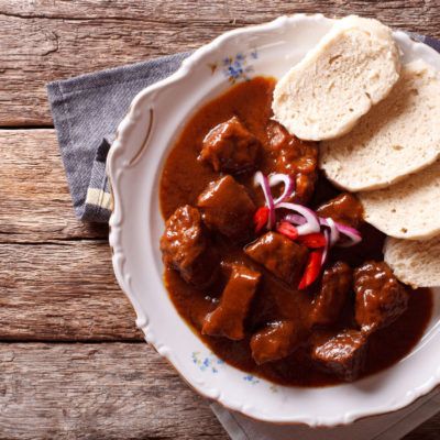 Traditional Czech Beef Goulash Recipe – View from Prague Czech Goulash, Ferret Food, Goulash Recipe, Beef Goulash, Goulash Recipes, Rustic Bread, Beef Meat, Sunday Recipes, Czech Recipes