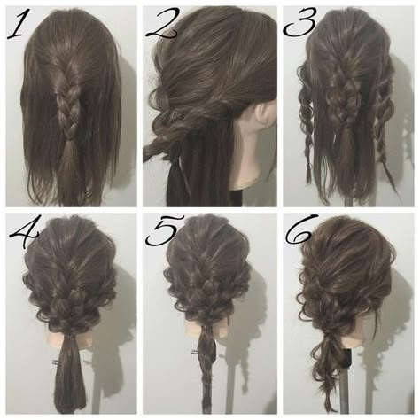 Viking Hair Wedding Updo, Pirate Hair Updo, Short Celtic Hairstyles, Viking Braids On Short Hair, Easy Renisance Hair, Elven Hairstyles Updo, Fae Hairdo, Braided Updo Medium Length, Ren Fair Hair Accessories