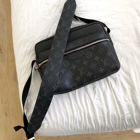 Louis Vuitton Monogram outdoor messenger bag Lv Man Bag, Lv Messenger Bag, Louis Vuitton Mens Bag, Louis Vuitton Messenger Bag, Messanger Bag, Black Louis Vuitton, Aesthetic Bags, Futuristic Interior, Bags Messenger