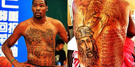 KD Tats Kevin Durant Tattoo, Hidden Tattoos, Oklahoma City Thunder, Oklahoma City, Kevin Durant, Love Tattoos, Oklahoma, Polynesian Tattoo, Cool Tattoos