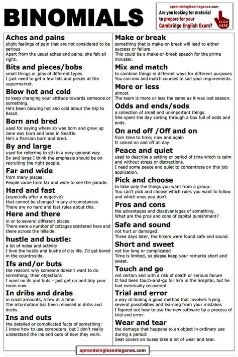 25 COMMON BINOMIALS IN ENGLISH Binomials In English, C2 Words, C1 Words, C2 Vocabulary, English Proficiency, Word Order, English Phrases Idioms, Idioms And Phrases, Cambridge English