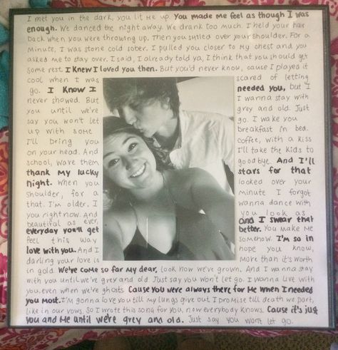 Picture Frame Gift Ideas For Boyfriend, Song Lyrics For Boyfriend, Bf Basket, Lyrics Picture, Anniversary Crafts, Kids Hunting, Letters To Boyfriend, Funniest Valentines Cards, Boho Art Drawings