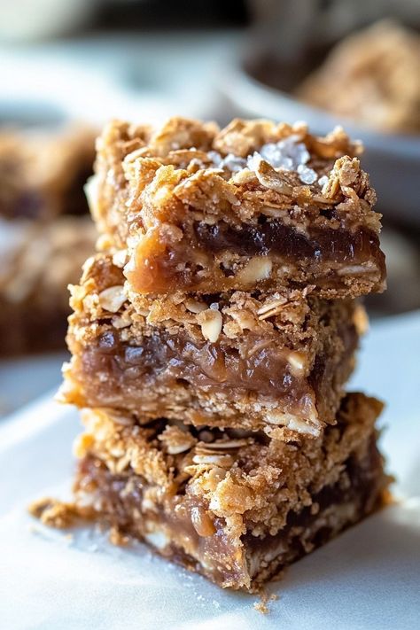 Oatmeal Caramelita Bars, Oatmeal Caramel Chocolate Chip Bars, Granola Dessert Recipes, Carmaleta Bars, Carmelitas Recipe 9x13, Recipe Using Caramel Bits, Oatmeal Caramel Bars, Oatmeal Carmelitas Bars, Whatchamacallit Bars