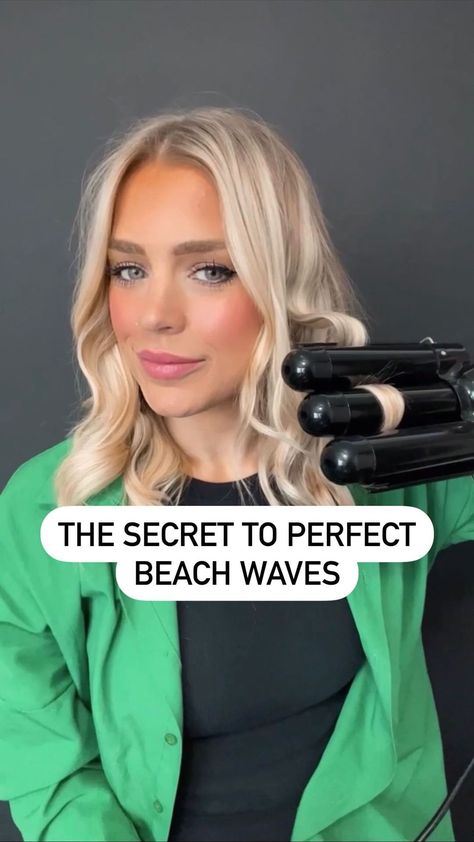 ‼️ the @lineonetools waver is the fastest, easiest way to create the perfect beachy waves. ⁣ ⁣ here are my top 3 tips when using the waver:… | Instagram 3 Barrel Waver Hair Styles, 3 Barrel Waver Hair Medium Length, How To Use Hair Waver, How To Use A 3 Barrel Waver, 3 Prong Iron Waves Hairstyles, 3 Barrel Waver Hair Hairstyles, How To Crimp Your Hair With A Crimper, Deep Waver Iron Hairstyles, Mermaid Waves Short Hair