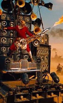 The guitar player from Mad Max: Fury Road The Road Warriors, George Miller, Road Warrior, I Love Cinema, Mad Max Fury, Mad Max Fury Road, Fury Road, Mad Max, Film Serie