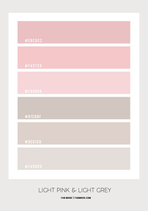 Light Pink And Grey Living Room, Bed Color Palette, Light Pink And Grey Bathroom, Light Pink Neutral Aesthetic, Coquette Color Palette Code, Light Pink And Grey Bedroom, White Grey And Pink Bedroom, Light Grey And Pink Bedroom, Light Pink And White Bedroom