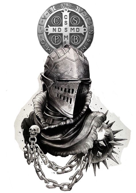 Warrior Helmet Tattoo Design, Crusader Helmet Tattoo, Knight Helmet Tattoo, Helm Tattoo, Templar Knight Tattoo, Helmet Tattoo, Spartan Tattoo, Medieval Tattoo, Knight Tattoo