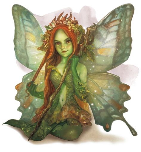 Monsters for Dungeons & Dragons (D&D) Fifth Edition (5e) - D&D Beyond D D Monsters, Pixies Fairies, Green Fairy, Forgotten Realms, Dnd Monsters, Mystical Creatures, Arte Fantasy, Fairy Art, Pics Art