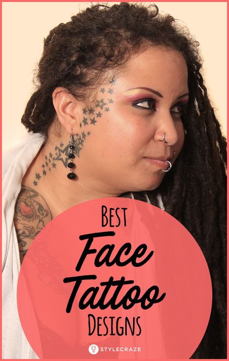 Best Face Tattoo Designs - Our Top 10 #tattoo #designs #bodyart Star Face Tattoo, Small Face Tattoos, Face Tats, Face Tattoos For Women, 10 Tattoo, Simple Tattoos For Guys, Tattoo Face, Small Forearm Tattoos, Nice Face