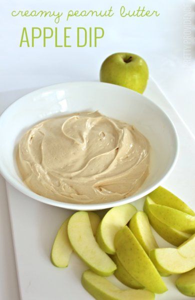 Creamy peanut butter apple dip. This is the most delicious dip you'll ever eat! Toffee Apple Dip, Apple Dip Recipe, Fruit Dips, Brown Sugar Recipes, Sweet Dips, Apple Dip, Dessert Dips, Buffalo Chicken Dip, Food Favorites