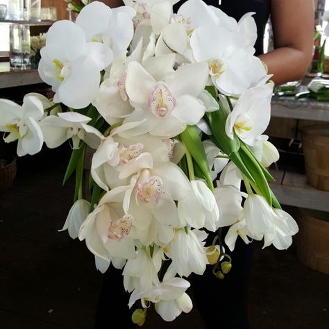 Orchids and tulips bouquet Orchid And Tulip Bouquet, Tulips Bouquet, Tulip Bouquet, Orchids, Tulips, Floral Wreath, Plants, Flowers, Floral