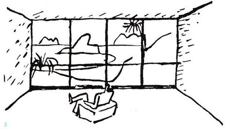 https://flic.kr/p/cJzc33 | Sketch by Le Corbusier | Architect Sketch Le Corbusier Sketch, Le Corbusier Drawings, Architecture Journal, Architect Sketch, Accessible Bathroom Design, Miyakojima, Conceptual Sketches, Concrete Column, Accessible Bathroom