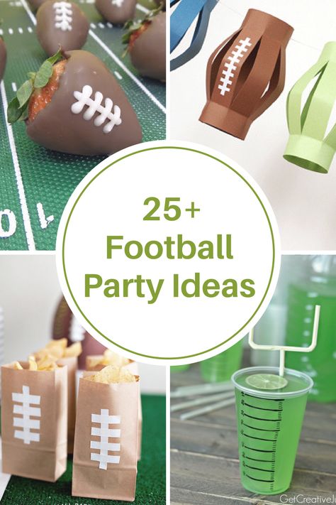 American Football Party, Football Party Ideas, Sandwich Vegetarian, Football Party Foods, Football Party Decorations, Football Snacks, Football Theme Party, Super Bowl Football, Football Birthday Party