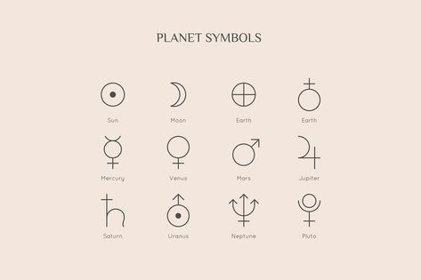 Astrological Planet Symbols (Copy and Paste) and Their Meanings