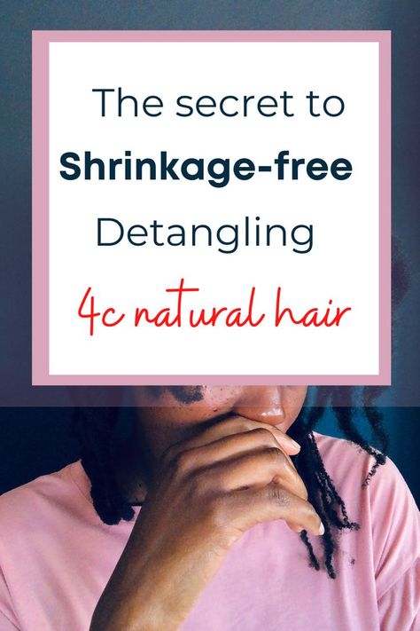 In this post I talk about dry detangling your natural hair. I explain the difference between dry detangling and wet detangling. I tell you how you can use the wet detangling method safely; which tool and products to use, and the step by step process to follow. I even show you a brief video demonstrating how I do it. Natural Hair Shrinkage, Shrinkage Natural Hair, Detangling Natural Hair, Hair Shrinkage, 4c Natural, 4c Natural Hair, Secrets Revealed, Best Kept Secret, 4c Hairstyles