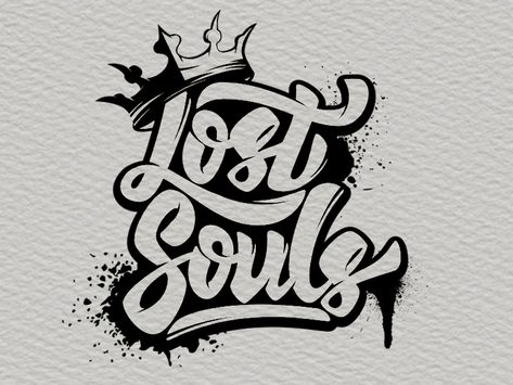 Lost Souls by Ivan Kotliar White Background Design, Graffiti Lettering Alphabet, Graffiti Art Letters, Design Alphabet, Graffiti Words, Graffiti Lettering Fonts, Words Coloring Book, Tattoo Lettering Fonts, Graffiti Alphabet