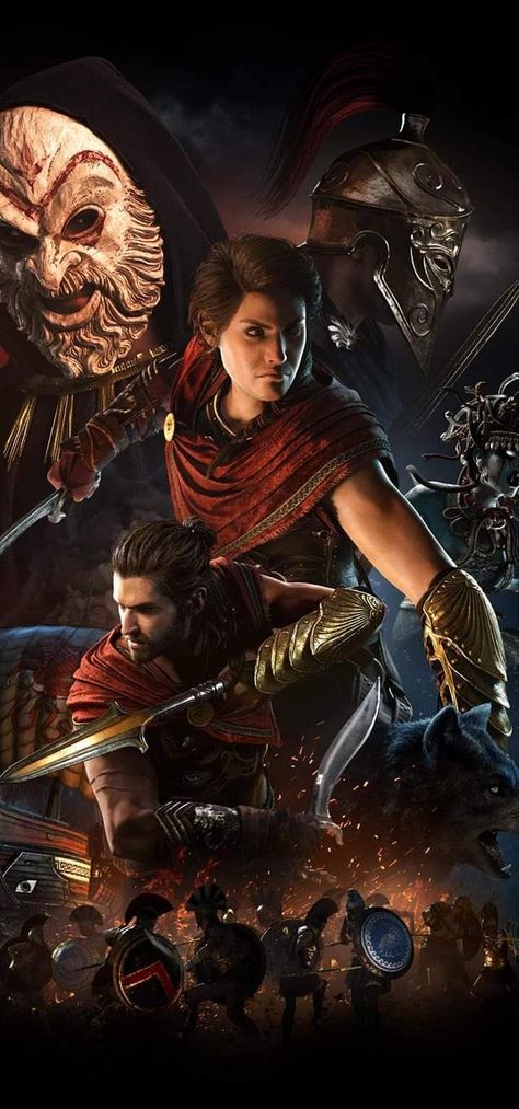 Assassin's Creed Odyssey Wallpaper, Assassin's Creed Odyssey Alexios, Assassin's Creed Odyssey Kassandra, Creed Wallpaper, Ac Origins, Ac Odyssey, Assassin's Creed Wallpaper, Assassins Creed Black Flag, All Assassin's Creed