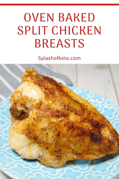 Split Chicken Breast Recipes Oven, Baked Split Chicken Breast Recipes, Split Chicken Breast Recipes, Baked Split Chicken Breast, Split Breast Chicken Recipes, Sourdough Banana Bread, Chicken Breast Oven Recipes, Split Chicken, Sourdough Banana