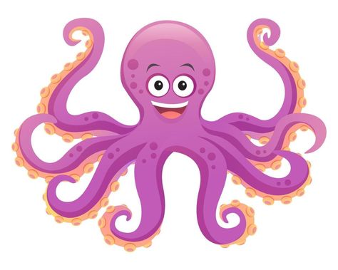 Cute octopus cartoon illustration isolated on white background Octopus Cartoon, Birthday Cake Clip Art, Octopus Drawing, Octopus Illustration, Character Reference Sheet, Tree Drawings Pencil, Cute Octopus, Art Sketches Pencil, Inspirational Wallpapers