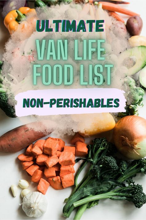 Van life without a fridge doesn't mean your meals have to be bland! Learn which foods are the best items to have on-hand that don't require refrigeration but can also make for a great meal. #vanlifeideas #cooking #vanlife #vanlifetips #mealprep #mealprepideas #outdoortips #outdoorcooking #healthyeating Car Living Meals, Vanlife Food Ideas, Car Living Food, Healthy Van Life Meals, Meals That Dont Require Cooking, Easy Vanlife Meals, Camper Van Food Ideas, No Refrigerator Meals, Easy Camper Van Meals