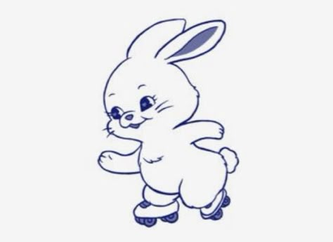 #newjeans #tokki Newjeans Bunny Drawing, New Jeans Bunny Tattoo, Newjeans Tokki Bunny, Newjeans Bunny Tattoo, Newjeans Tattoo Ideas, New Jeans Rabbit, Twice Tattoo Ideas Kpop, Newjeans Tattoo, Newjeans Bunny Icon