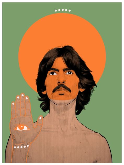 The Beatles Aesthetic Art, George Harrison Tattoo, Beatles Painting, Beatles Wallpaper, Arte Grunge, The Quiet Ones, Beatles Art, Rock N’roll, Painting Videos