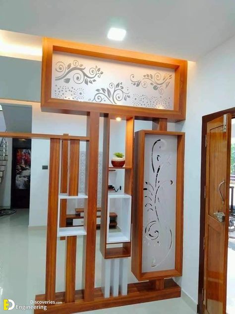 Top 30+ Amazing Room Divider Ideas That Never Go Out Of Style - Engineering Discoveries Partitions Ideas, Hall Room Design, Divider Studio Apartment, Single Main Door Designs, Wall Partitions, Room Divider Ideas, Partition Ideas, Wall Partition Design, Wall Partition