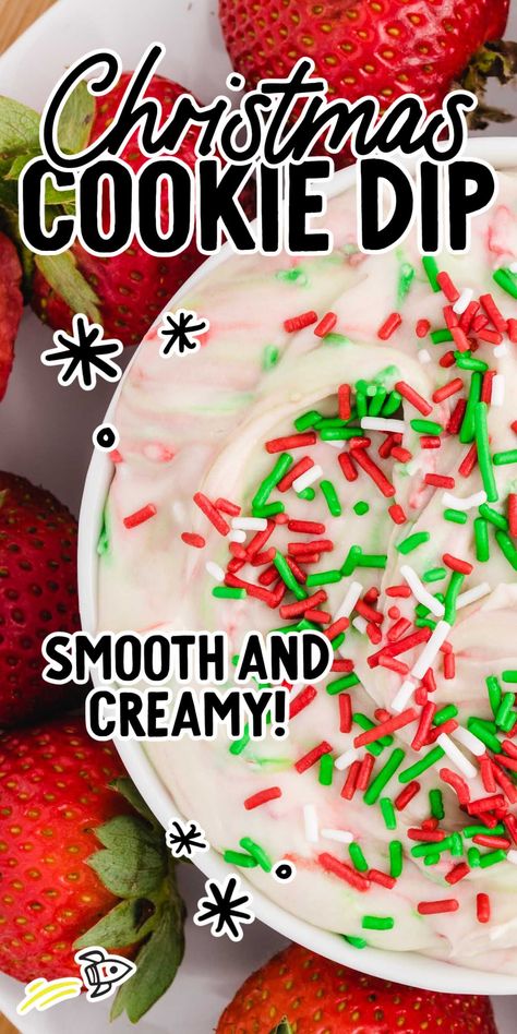 Christmas Sugar Cookie Dip, Christmas Cookie Dip Recipe, Christmas Sweet Dips For Parties, Cookie Dip Recipes, Dip For Cookies, Christmas Cookie Dip, Sugar Cookie Dip, Frosting Dip, Dips Sweet