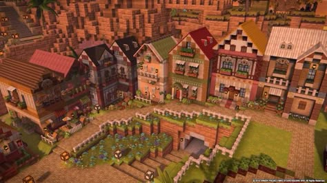 cottagecore minecraft Dragon Quest Builders 2, Rumah Minecraft Sederhana, Minecraft Mansion, Minecraft Structures, Minecraft House Plans, Bangunan Minecraft, Minecraft Farm, Minecraft Cottage, Easy Minecraft Houses