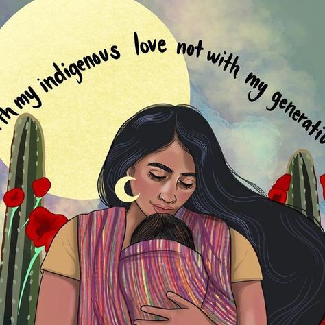 Soni López-Chávez on Instagram: "I will raise you with my indigenous love not with my generational pain. Canvas prints and stickers available, link in bio. #parenting #indigenous #motherhood" Children Activities, Facebook Covers, Artistic Expression, Facebook Cover, Childcare, Constellations, Words Of Wisdom, Parenting, Canvas Prints