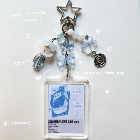 mayumi 🫧 | wave to earth charm 🌊🌀 - SOLD - #wavetoearth #wavetoearthband #wavetoearthcharm #charms #beadedcharm #pocharmco #pocharmcoavail #w2e... | Instagram Wave To Earth Inspired Outfits, Wave To Earth Merch, No Wave, Wave To Earth, Room Makeover Inspiration, Graphic Poster, Birthday Wishes, Key Chain, Seventeen