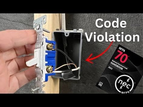 How NOT to Wire Light Switches in 2024 (New Rules) - YouTube House Electrical Wiring Plan, Electrical Plug Wiring, Installing A Light Switch, 3 Way Switch Wiring, Residential Wiring, Electrical Switch Wiring, Light Switch Wiring, Electrical Maintenance, Basic Electrical Wiring