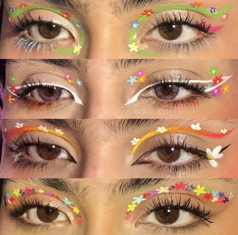 Eyeliner Ideas, Cute Eye Makeup, Graphic Makeup, Eye Makeup Pictures, Makijaż Smokey Eye, Eye Makeup Designs, Dope Makeup, Colorful Eye Makeup, Edgy Makeup