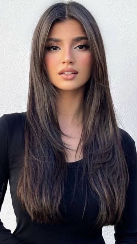 Hair Cuts Girls Long, Haircut Inspo Long Straight, Hair Cuts For Straight Hair Medium Long, Cute Hair Cuts For Girls Straight, Layers On Straight Hair Long, Pin Straight Hair With Layers, Hair Cut 2024 Girl, Long Layers For Straight Hair, Hair Cuts Straight Hair Long