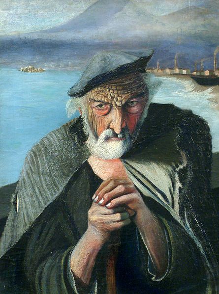 Csontváry Kosztka, Tivadar - Old Fisherman (1902) Old Fisherman, Jan Van Eyck, John Singer Sargent, Paul Gauguin, Old Paintings, Rembrandt, Gustav Klimt, Optical Illusions, Vincent Van Gogh