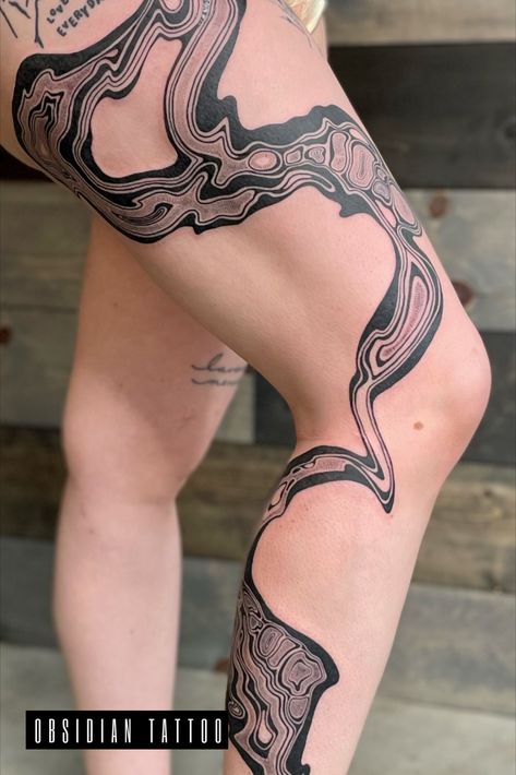 Huge Leg Tattoos, Black And White Leg Sleeve Tattoo, Abstract Leg Sleeve Tattoo, Entire Leg Tattoo Women, Leg Tattoos For Women Unique, Spiral Leg Tattoo, Trippy Leg Tattoos, Full Length Leg Tattoo, Full Leg Tattoo Female Black