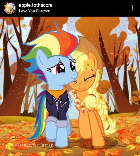 Apple Jack X Rainbow Dash, Apple Jack And Rainbow Dash, Mlp Appledash, Rainbow Dash X Applejack, Rainbow Dash And Applejack, Smiling Tree, Mlp Funny, Mlp Memes, My Little Pony Applejack