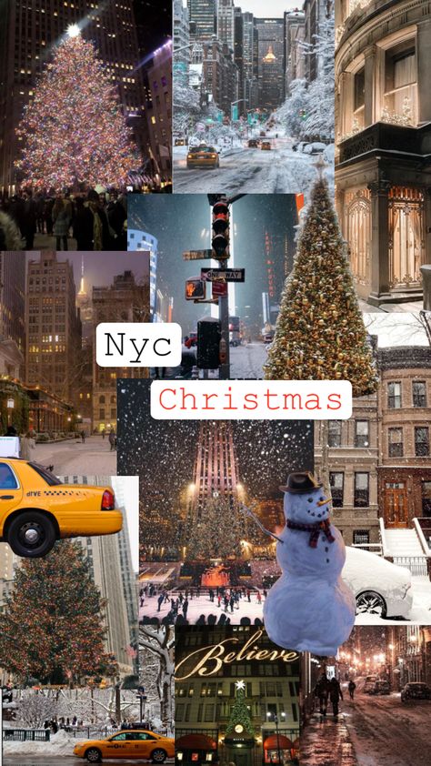 #christmas #nyc #christmasnyc New York Christmas Times Square, White Christmas New York, New York City Christmas Aesthetic, Times Square Christmas, Christmas In Nyc Aesthetic, Nyc Christmas Aesthetic, Christmas California, New York Noel, New York Christmas Aesthetic