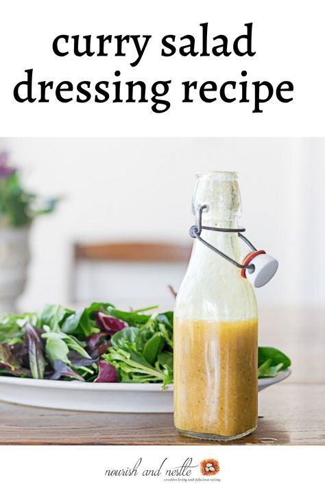 Curry Salad Dressing, Curry Dressing Recipe, Cold Pastas, Veg Salads, Curry Dressing, Curry Salad, Unique Salad, Spicy Salad, Side Salad Recipes