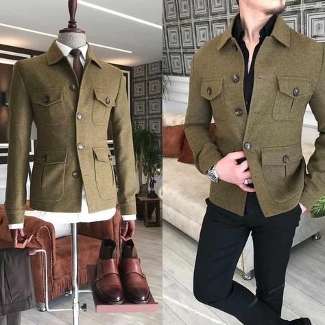 Man Winter Outfit, Winter Outfits Fashion, Mens Fashion Suits Casual, Mens Vest Fashion, Stylish Mens Suits, Mens Dress Outfits, Blazer Outfits Men, Gents Kurta Design, Men Blazer