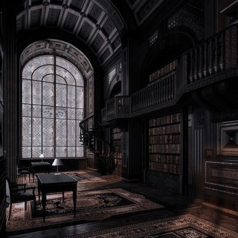 Interior Castle, Model Concept, Castle Interior, Dark Acadamia, Dark Castle, Dream Library, Stile Hijab, Castle Aesthetic, Library Aesthetic